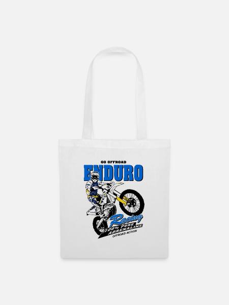 Enduro Offroad - Stoffbeutel - Weiß