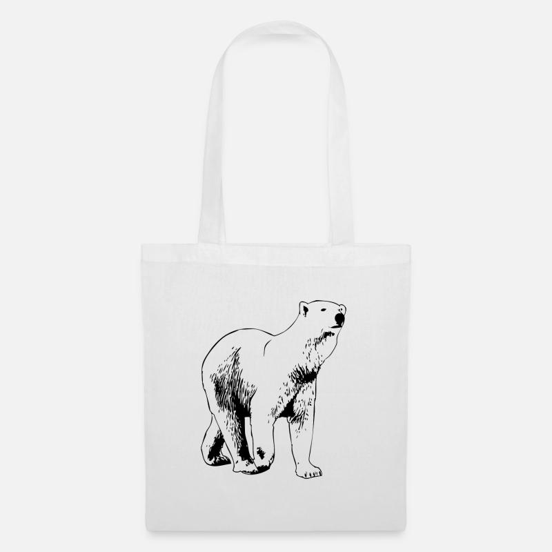 Eisbär - Polar bear - Arktis - Stoffbeutel - Weiß
