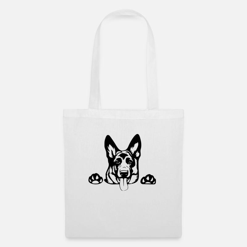 Deutscher Schäferhund - Stoffbeutel - Weiß