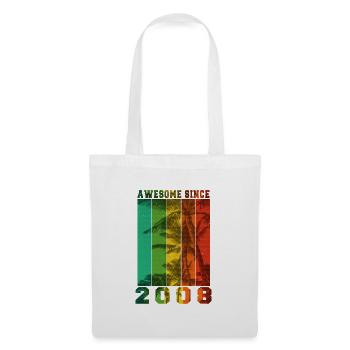 Awesome Since 2008 - Tote Bag - white - Front