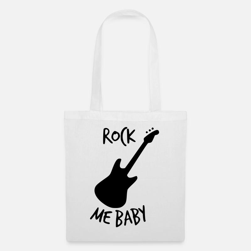 ROCK ME BABY - Tote Bag - white