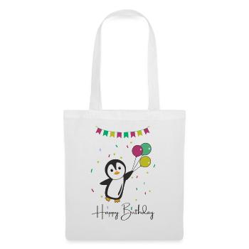 Penguin wishes happy birthday to you Penguine - Tote Bag - white - Front