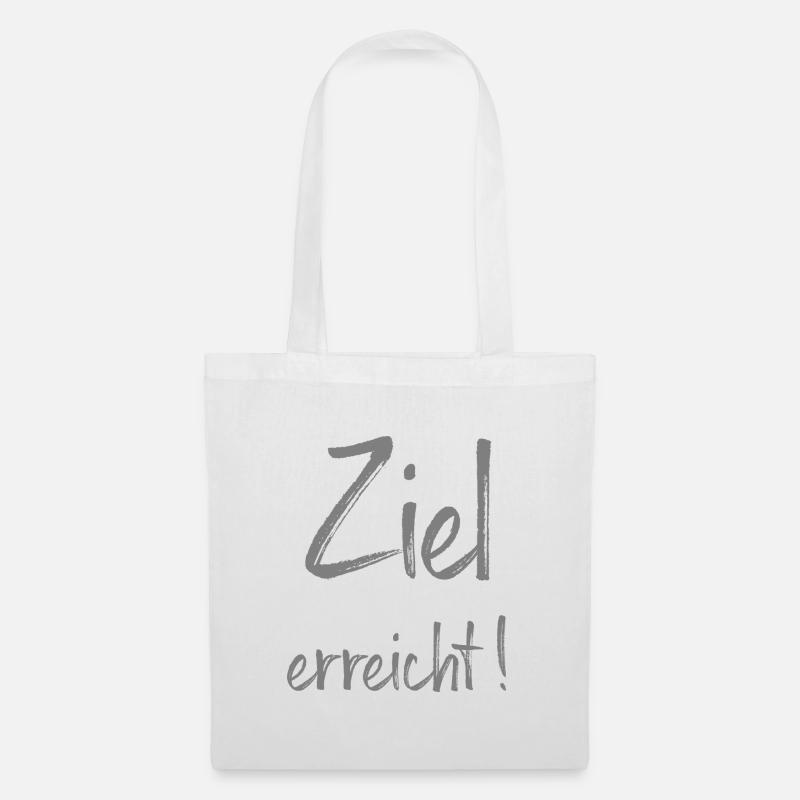 Ziel erreicht! Prüfung - Stoffbeutel - Weiß