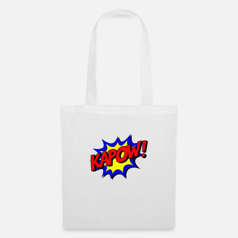 Comic "KAPOW!" - Stoffbeutel - Weiß