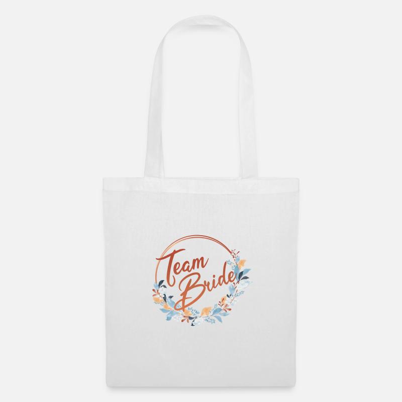 Team Bride Shirt - Stoffbeutel - Weiß