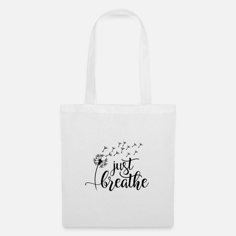 Just Breathe - Stoffbeutel - Weiß