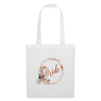 Mariée - Sac en tissu - blanc - Devant