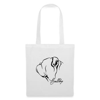 BULLDOG Profile Dogs Dog Wilsigns - Tote Bag - white - Front