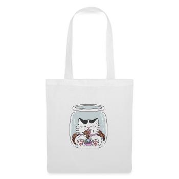 Food cat - Sac en tissu - blanc - Devant