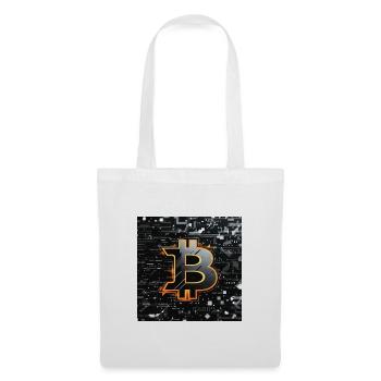Bitcoin Neon Schaltkreis - Stoffbeutel - Weiß - Vorne