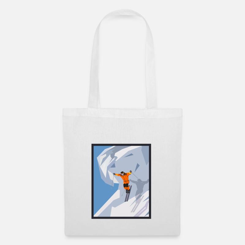 ski - Sac en tissu - blanc