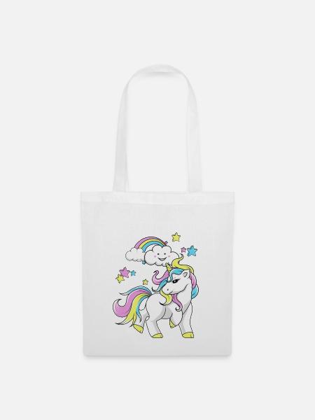 Einhorn - Stoffbeutel - Weiß