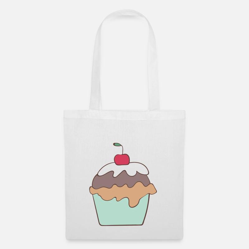 Cupcake - Stoffbeutel - Weiß