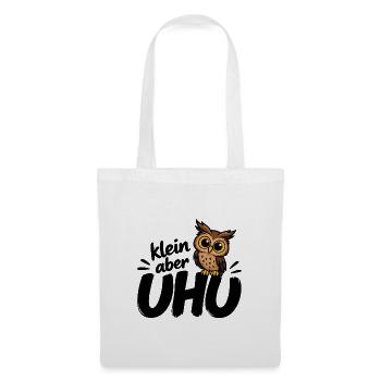 Klein aber UHU - Stoffbeutel - Weiß - Vorne