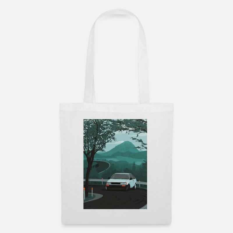 Touge Drift 86 Abbildung - Stoffbeutel - Weiß