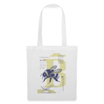 Bumblebee – Petit, bruyant, inébranlable - Sac en tissu - blanc - Devant
