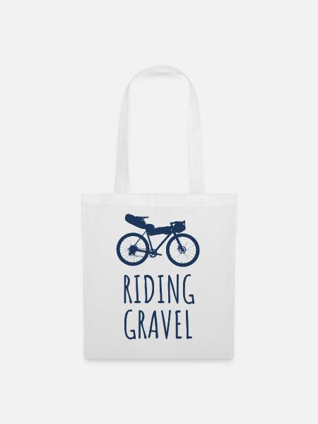 Gravelbike - Stoffbeutel - Weiß