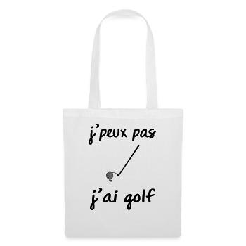 jpeux pas jai golf - Sac en tissu - blanc - Devant