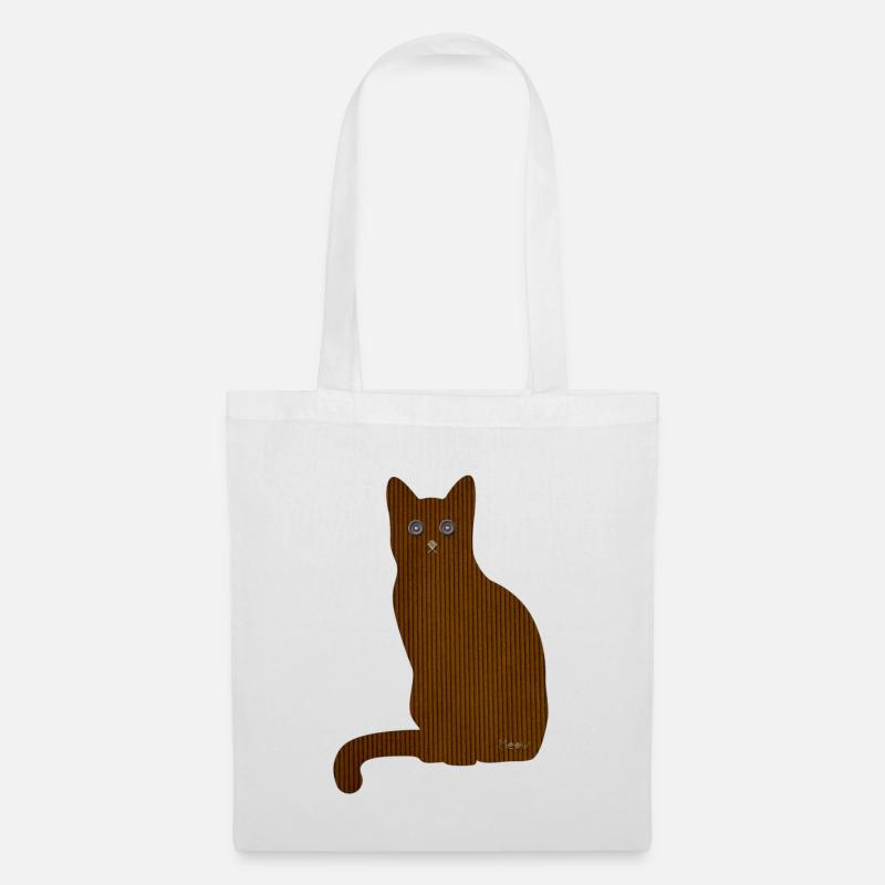 Katze Meow - Stoffbeutel - Weiß