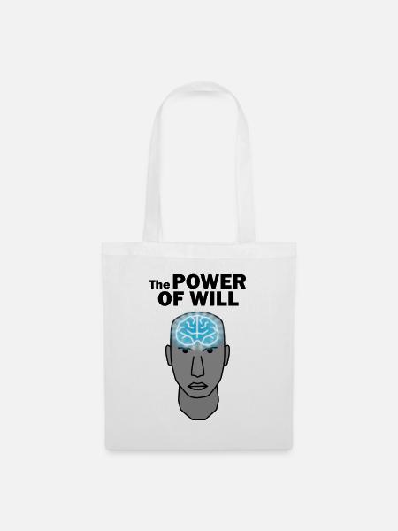 The POWER OF WILL - Stoffbeutel - Weiß