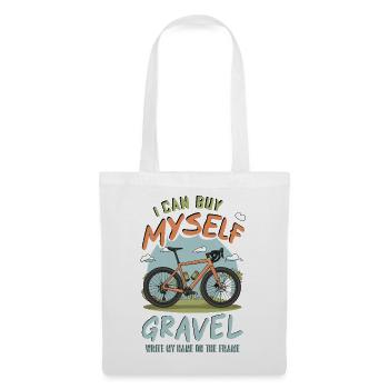 Bicycle Motivational Quote T-Shirt - Tote Bag - white - Front