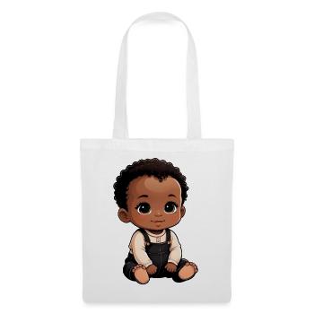 Cute & Happy Cartoon Baby - Tote Bag - white - Front