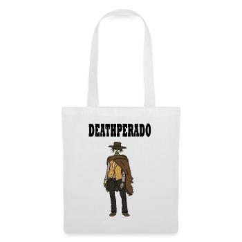 Cowboy squelette - Sac en tissu - blanc - Devant