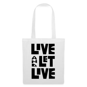 Live and let live by Cean - Tote Bag - white - Front