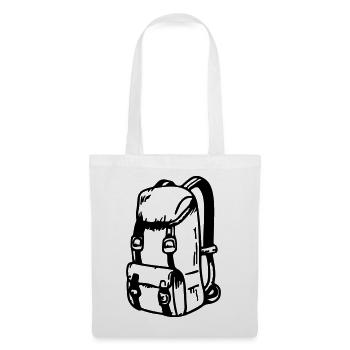 Backpack Symbol Camping Travel - Tote Bag - white - Front
