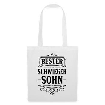 Bester Schwiegersohn Geschenk Weihnachten - Stoffbeutel - Weiß - Vorne