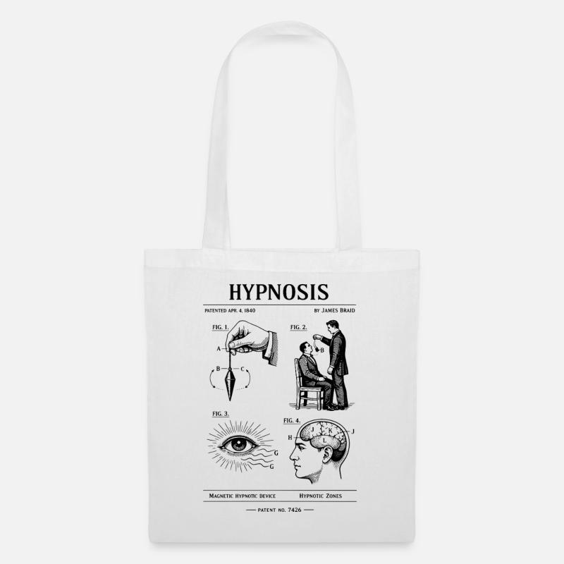 Hypnosis blueprint design - Tote Bag - white