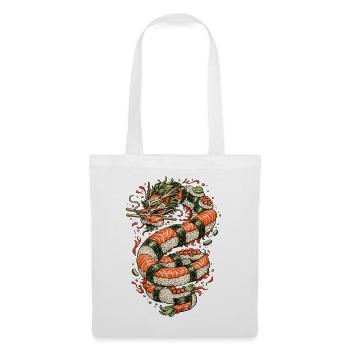 Drachen-Sushi-Spule - Stoffbeutel - Weiß - Vorne