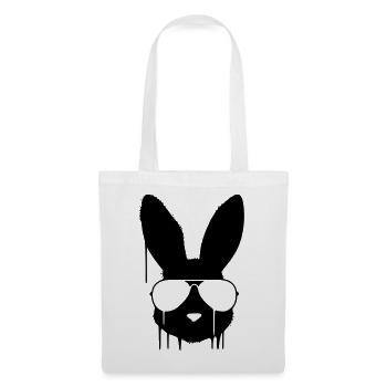 Cool Bunny Glasses Graffiti - Tote Bag - white - Front