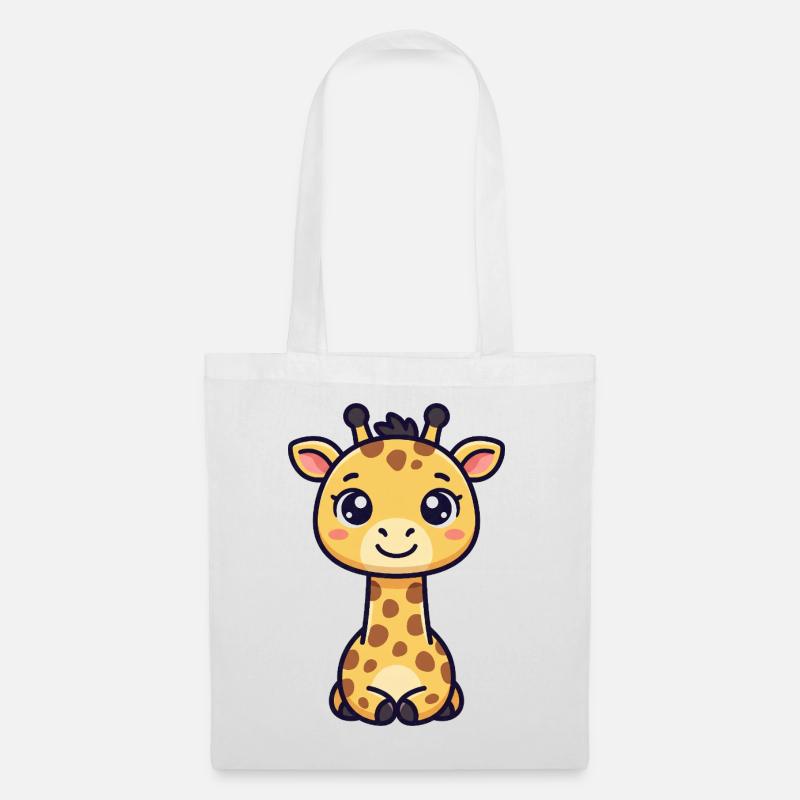 Chibi-Giraffe - Stoffbeutel - Weiß