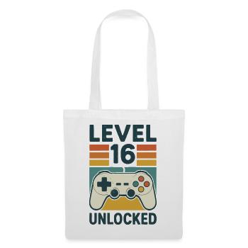 16e anniversaire - Sac en tissu - blanc - Devant