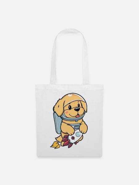 Astro Puppy - Stoffbeutel - Weiß