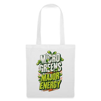 Microgreens Major Energy Shirt - Stoffbeutel - Weiß - Vorne