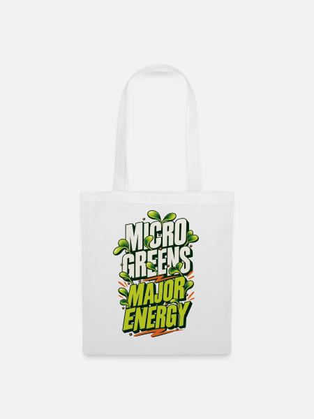 Microgreens Major Energy Shirt - Stoffbeutel - Weiß