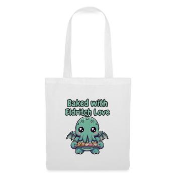 Gebacken mit eldritch love - Stoffbeutel - Weiß - Vorne