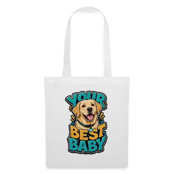Labrador Retriever - Stoffbeutel - Weiß - Vorne
