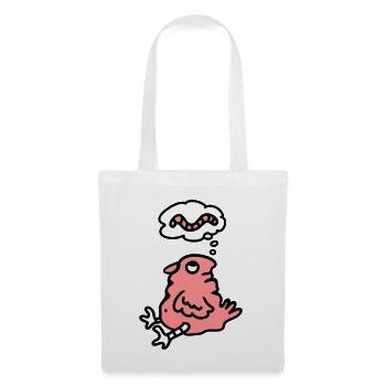 Oiseau faim - Sac en tissu - blanc - Devant