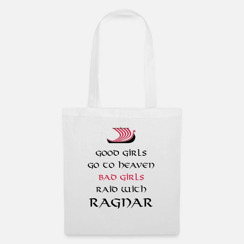 Bad Girls Raid With Ragnar - Stoffbeutel - Weiß