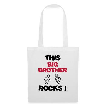 Frère Frangin Frere Naissance Bébé Frérot - Sac en tissu - blanc - Devant