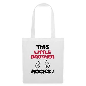 Frère Frangin Frere Naissance Bébé Frérot - Sac en tissu - blanc - Devant