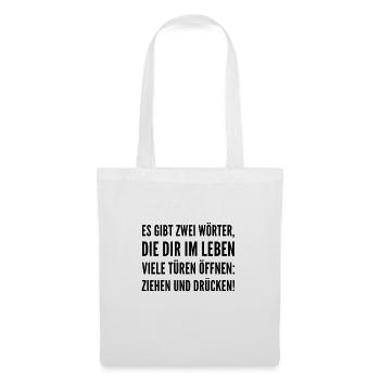 Weisheit fürs Leben - Stoffbeutel - Weiß - Vorne