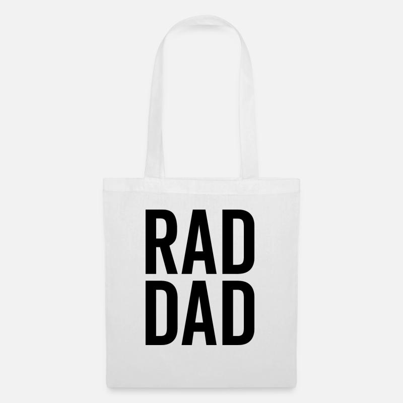 Rad Dad - Stoffbeutel - Weiß