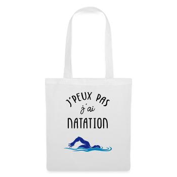 J'peux pas j'ai natation - Sac en tissu - blanc - Devant