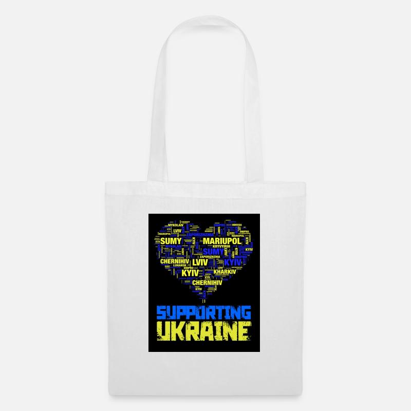 Ukraine - Stoffbeutel - Weiß