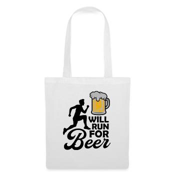 Will run Beer - Tote Bag - white - Front