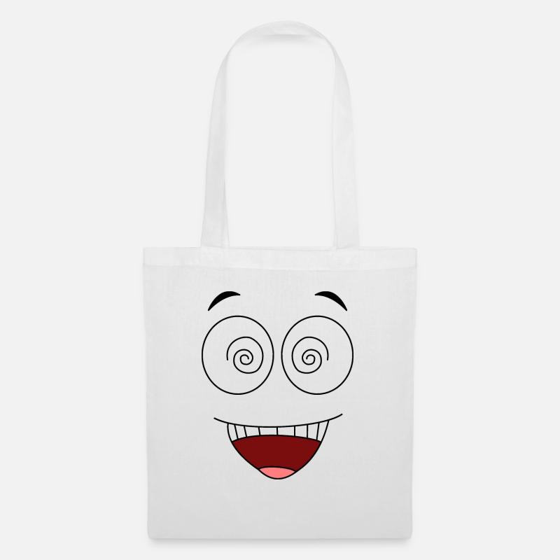 Crazyface - Tote Bag - white